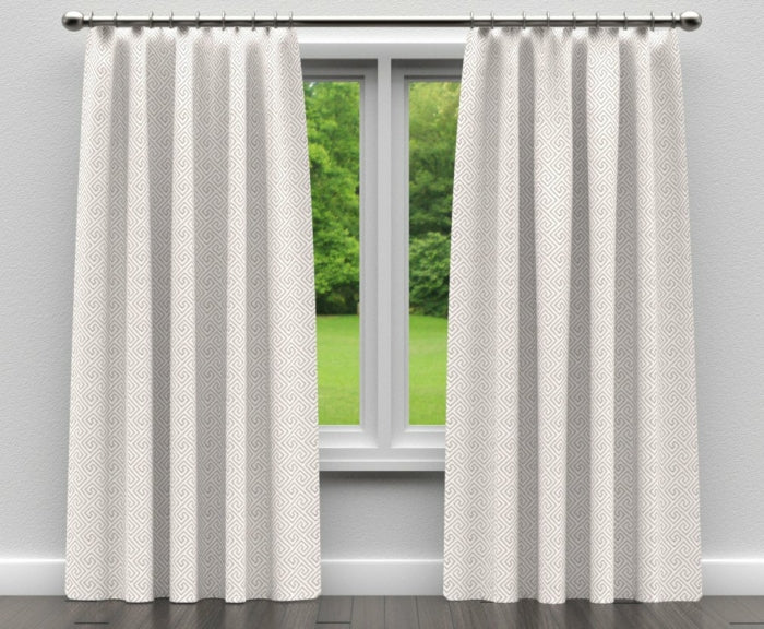 D170 Moonstone Greek Key Fabric Charlotte Fabrics