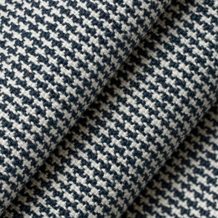 D2576 Mini Check Navy Fabric Charlotte Fabrics