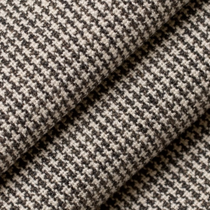 D2577 Mini Check Walnut Fabric Charlotte Fabrics