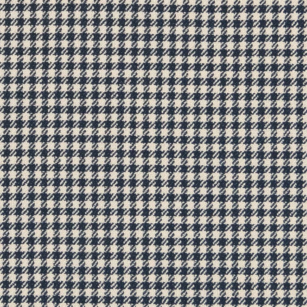 D2609 Check Navy Fabric Charlotte Fabrics