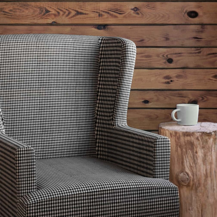 D2610 Check Walnut Fabric Charlotte Fabrics