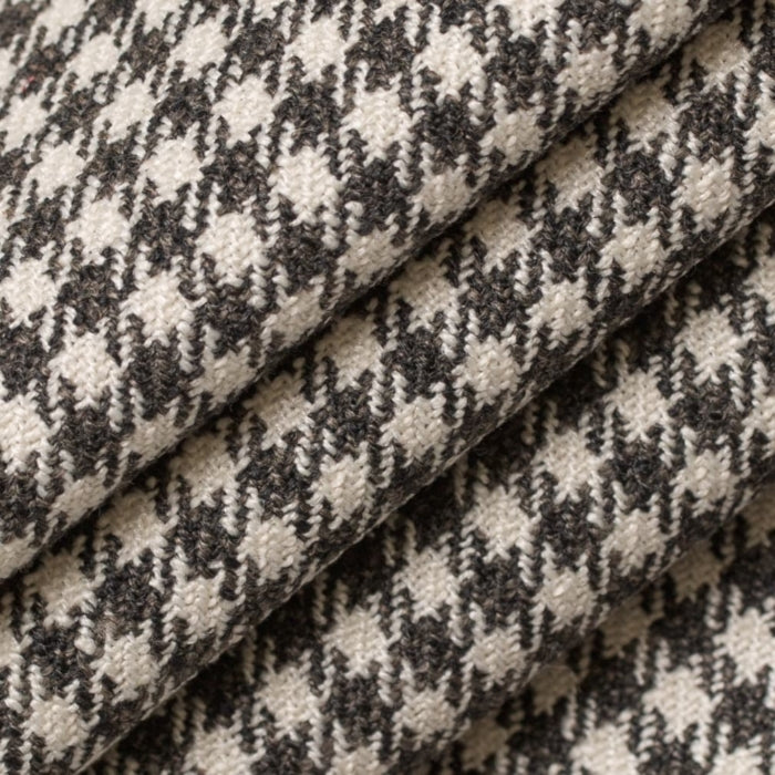 D2610 Check Walnut Fabric Charlotte Fabrics