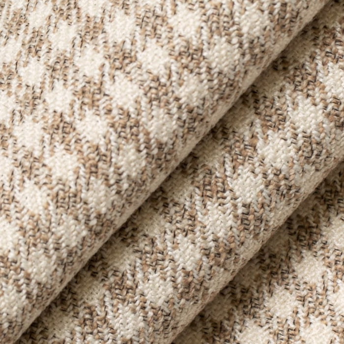 D2611 Check Sand Fabric Charlotte Fabrics