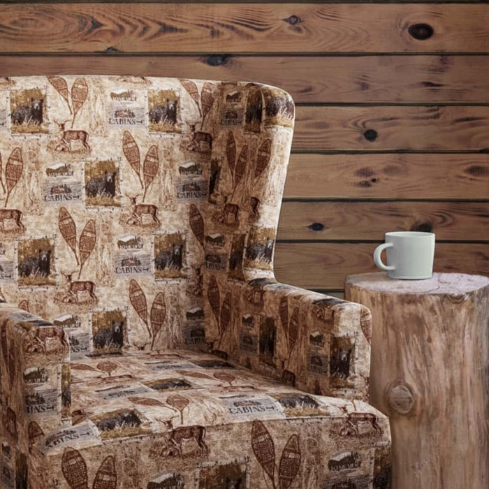 Cabin Pine Fabric D2671 Charlotte Fabrics