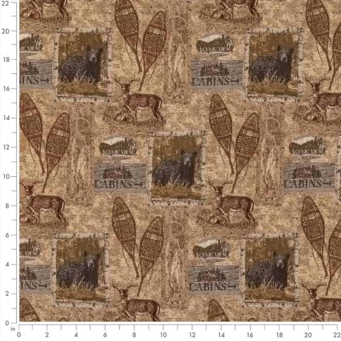 Cabin Pine Fabric D2671 Charlotte Fabrics