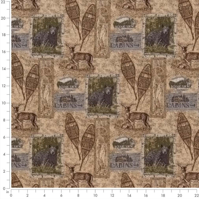 Cabin Honey Fabric D2672 Charlotte Fabrics