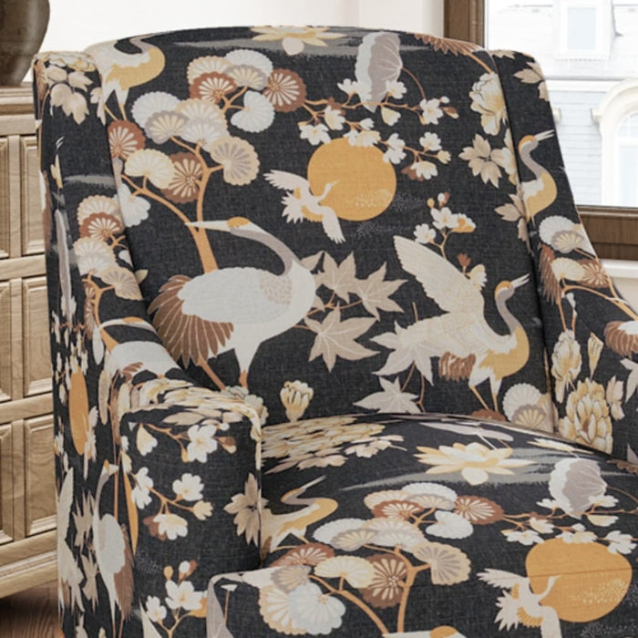 D3316 Noir Fabric Charlotte Fabrics