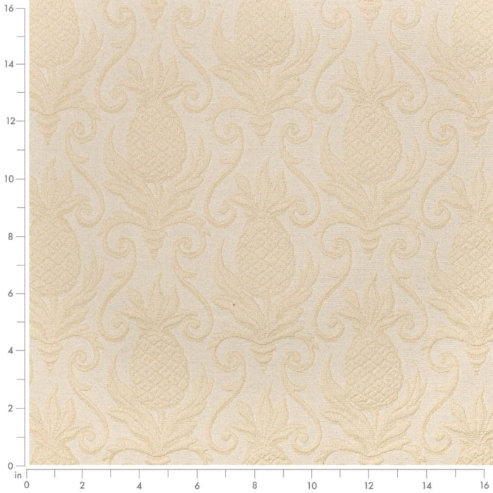 D3573 Cream Pineapple Fabric Charlotte Fabrics
