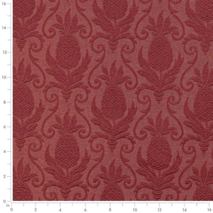 D3574 Red Pineapple Fabric Charlotte Fabrics