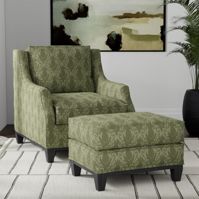 D3577 Olive Pineapple Fabric Charlotte Fabrics