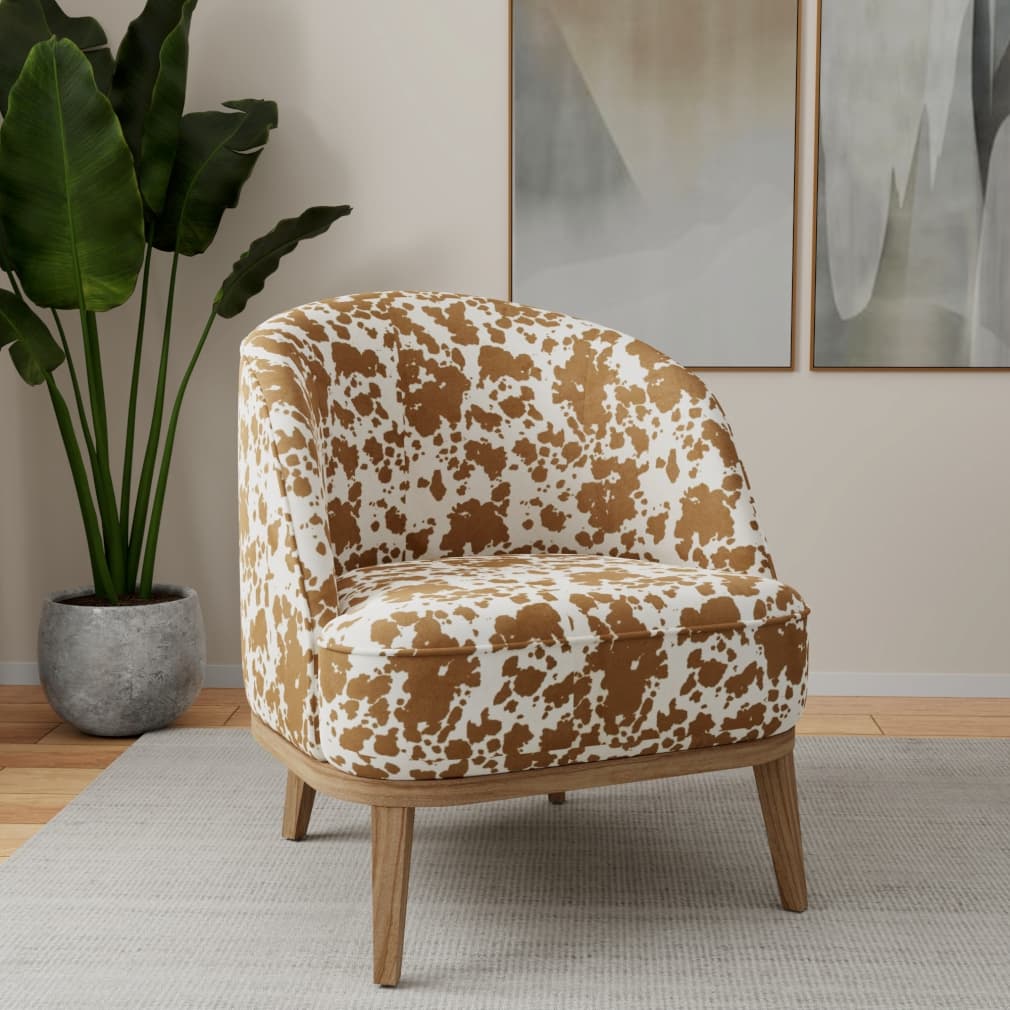 D3793 Pecan Fabric Charlotte Fabrics