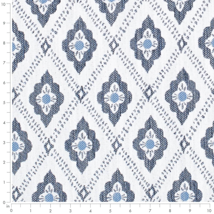 D4324 Indigo Fabric Charlotte Fabrics