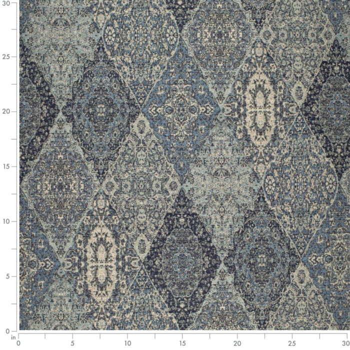 D4398 Cobalt Fabric Charlotte Fabrics