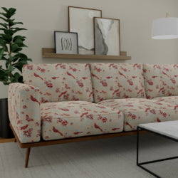 Eden Cardinal Fabric D4447 Charlotte Fabrics