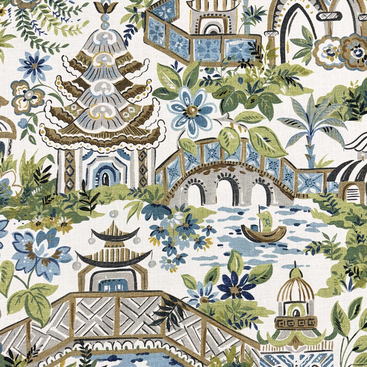 KYOTO BLUEGREEN Magnolia Fabrics