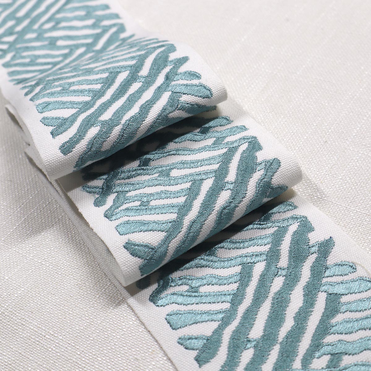 TRELLI EMB TAPE JADE Mag Fabrics