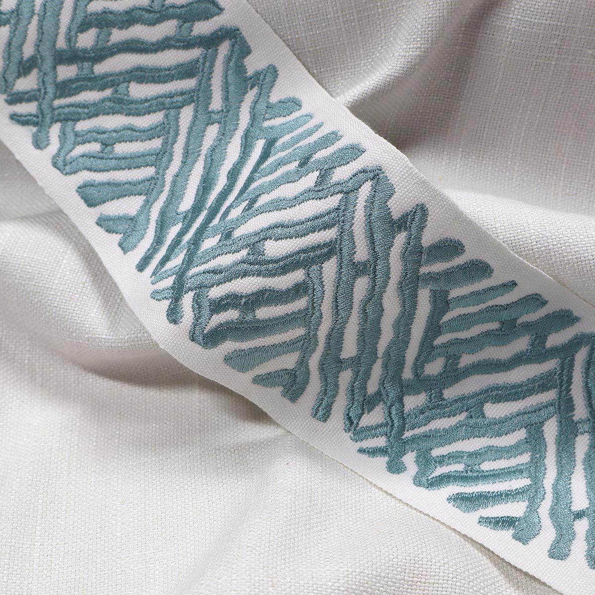 TRELLI EMB TAPE JADE Mag Fabrics