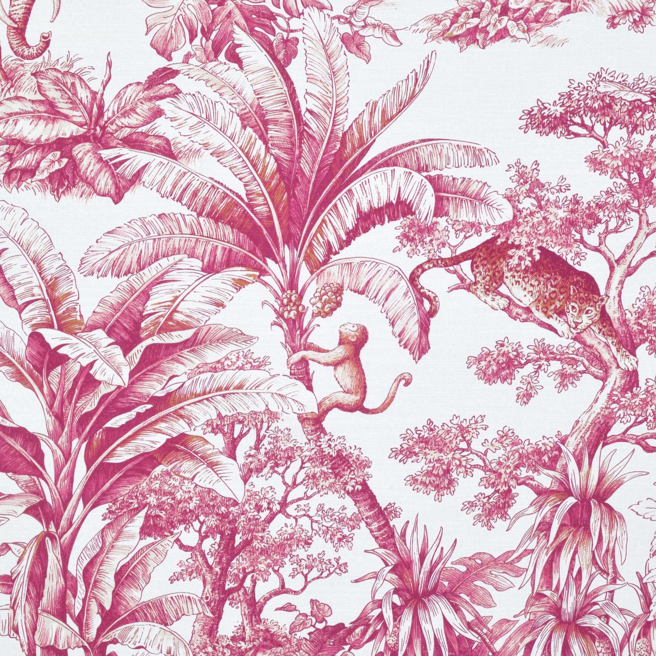 CO - JARDIN ANIMALIER CERISE Mag Fabrics
