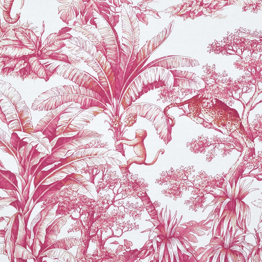 CO - JARDIN ANIMALIER CERISE Mag Fabrics