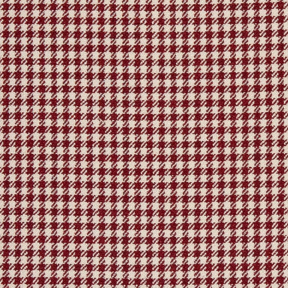 D2608 Check Crimson Fabric Charlotte Fabrics