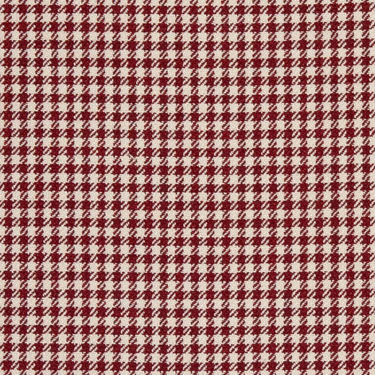 D2608 Check Crimson Fabric Charlotte Fabrics