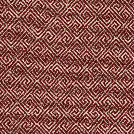 Greek Key Crimson Fabric D2615 Charlotte Fabrics - Extra fabrics