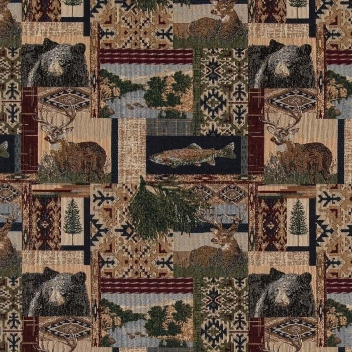 Nature Navy Fabric D2660 Charlotte Fabrics