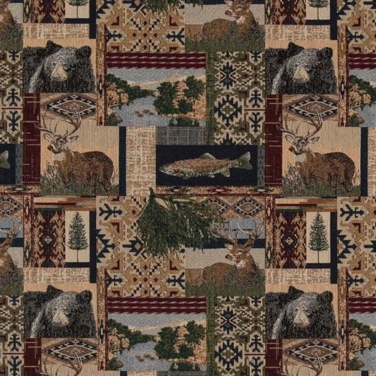 Nature Navy Fabric D2660 Charlotte Fabrics
