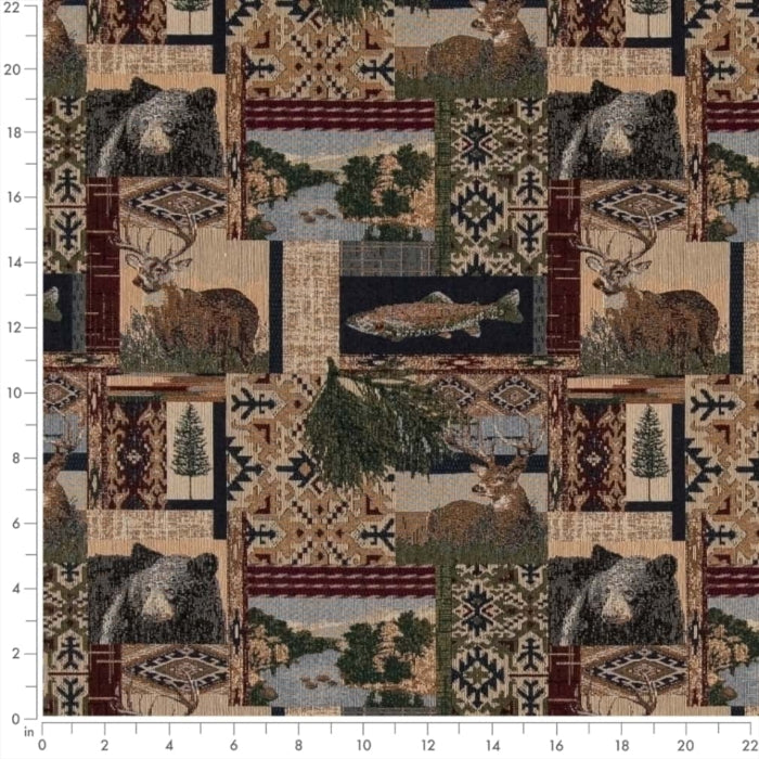 Nature Navy Fabric D2660 Charlotte Fabrics