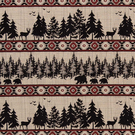 D2692 Forest Crimson Fabric Charlotte Fabrics