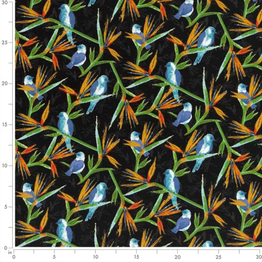 D2754 Jet Fabric 54" Charlotte Fabrics