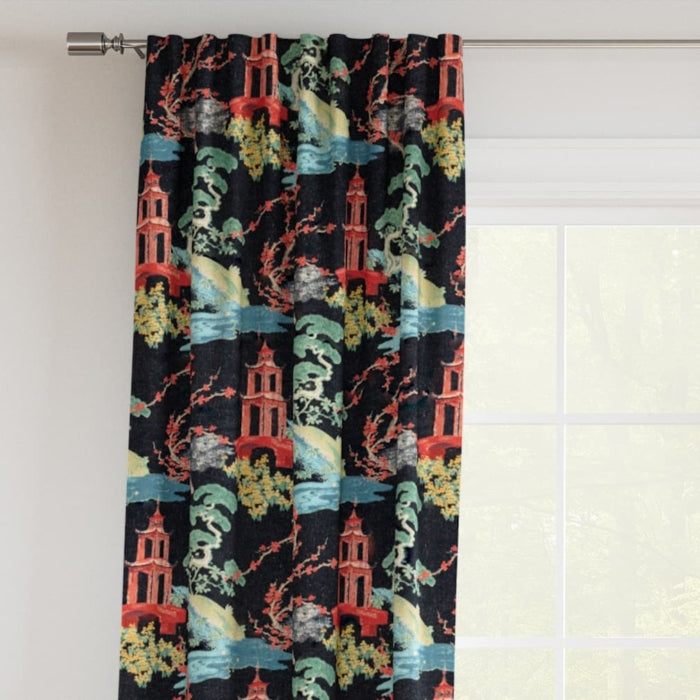 D3350 Ebony Fabric Charlotte Fabrics