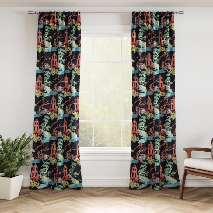 D3350 Ebony Fabric Charlotte Fabrics