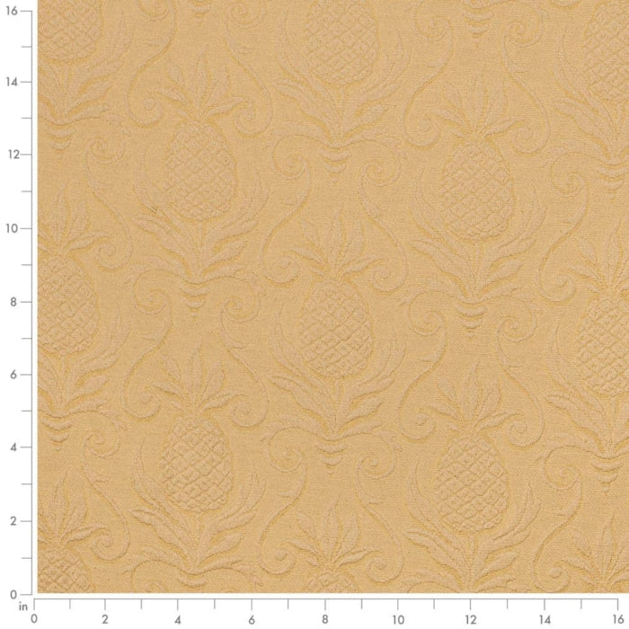 Gold Pineapple Fabric D3571 Charlotte Fabrics