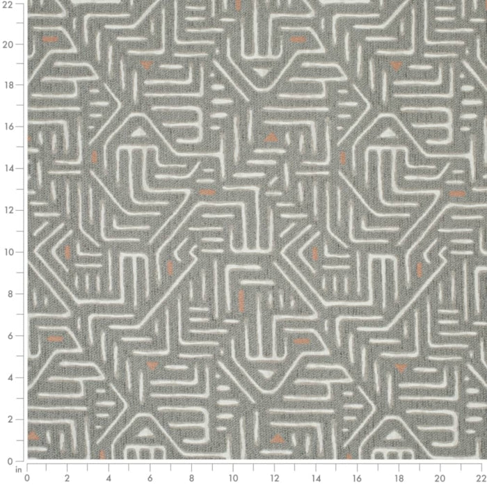 D4102 Silver Fabric D4102 Charlotte Fabrics