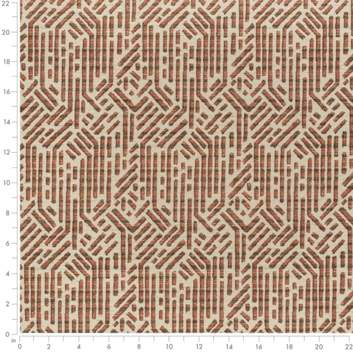 Terracotta Fabric D4114 Charlotte Fabrics