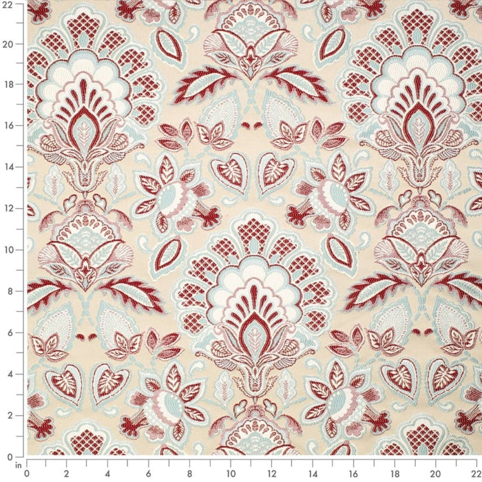 Felicity Cardinal Fabric D4433 Charlotte Fabrics