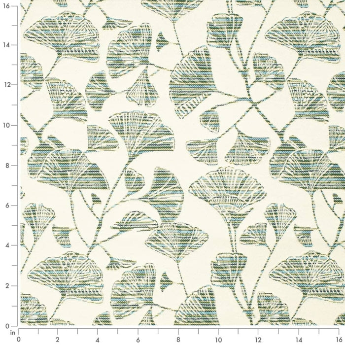 Ginkgo Pool Fabric D4554 Charlotte Fabrics