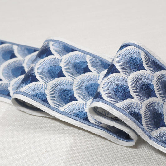 FANNY EMB TAPE BLUES Magnolia Fabrics