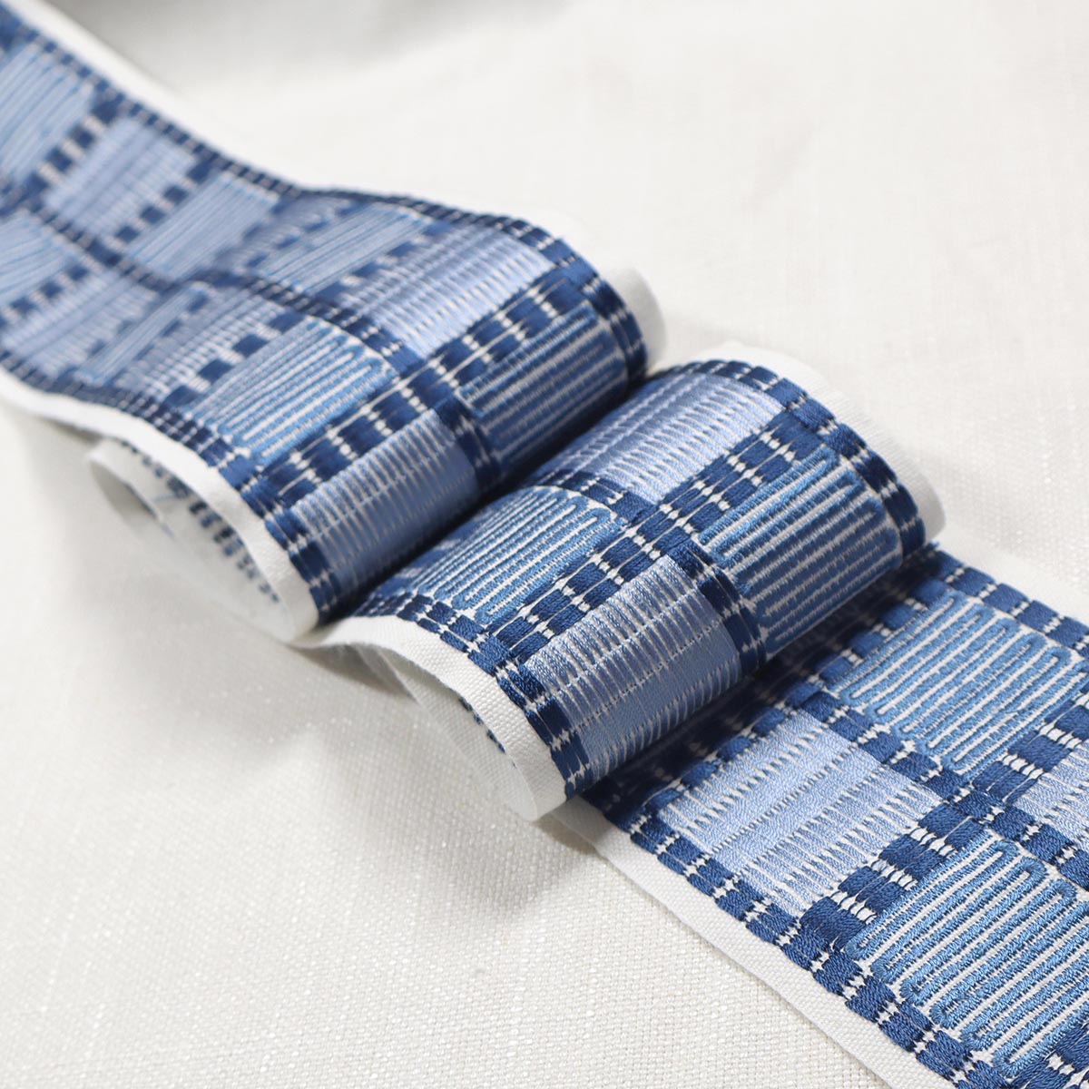 FENCI EMB TAPE BLUES Magnolia Fabrics