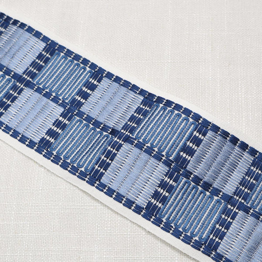 FENCI EMB TAPE BLUES Magnolia Fabrics