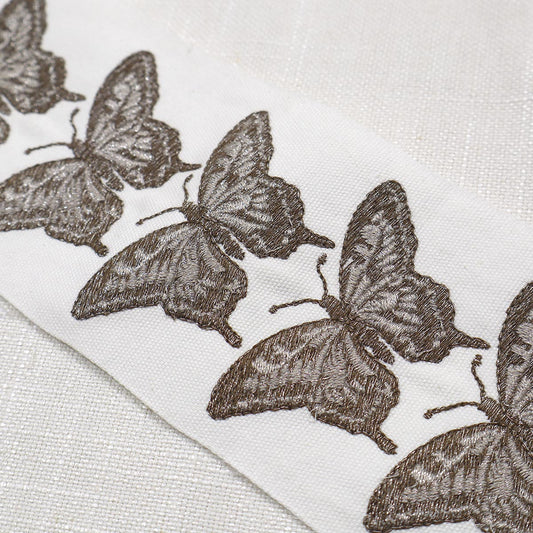 FLUTTER EMB TAPE NICKEL Magnolia Fabrics