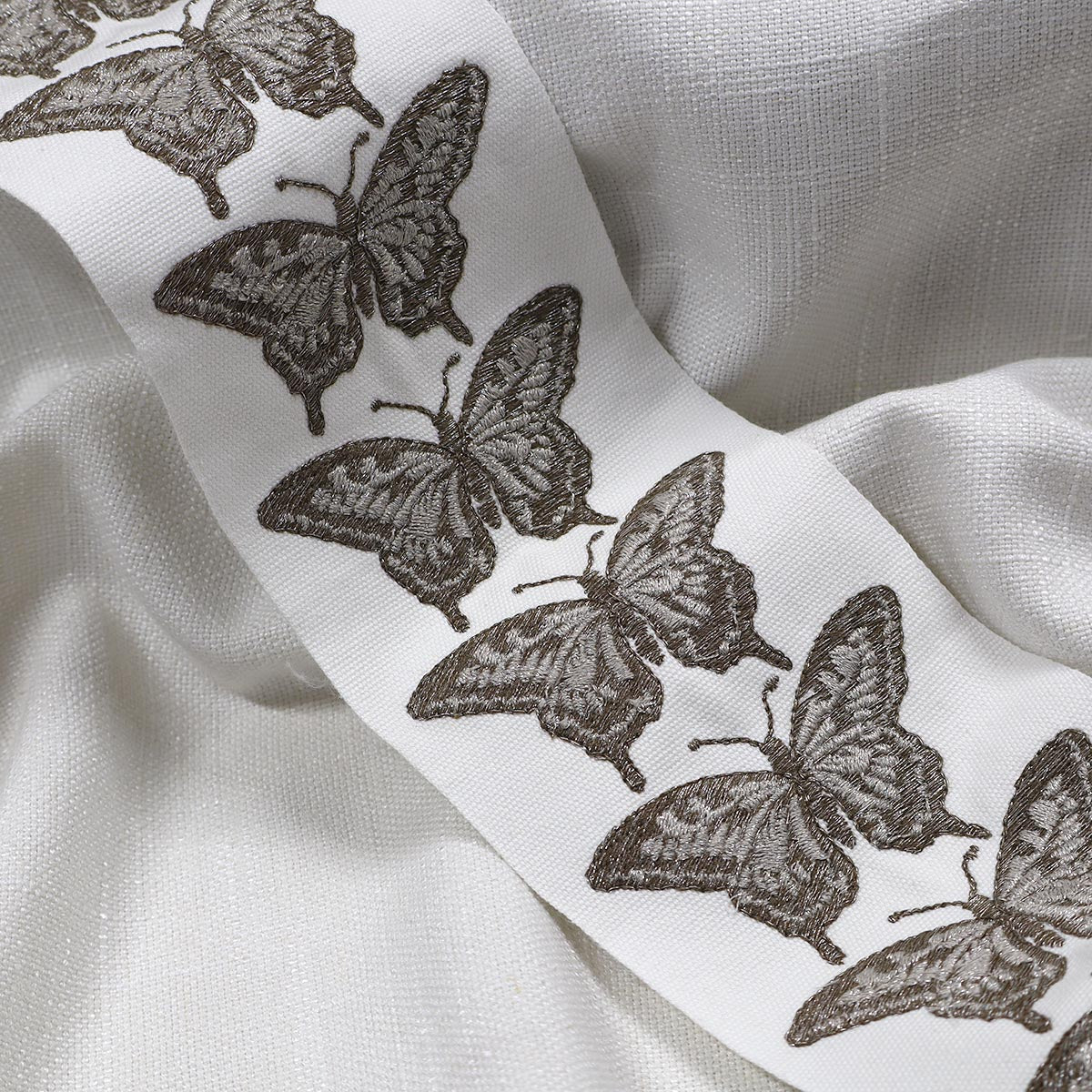 FLUTTER EMB TAPE NICKEL Magnolia Fabrics
