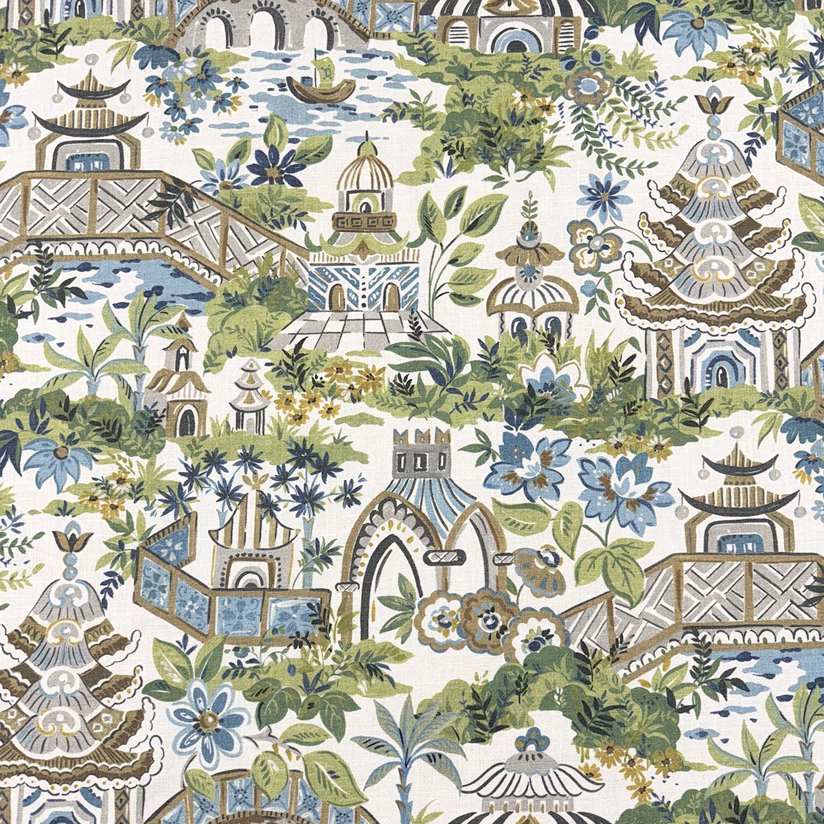 KYOTO BLUEGREEN Magnolia Fabrics