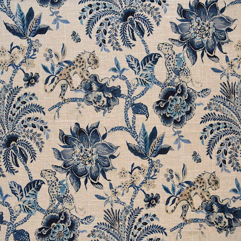 MEOW INDIGO Mag Fabrics