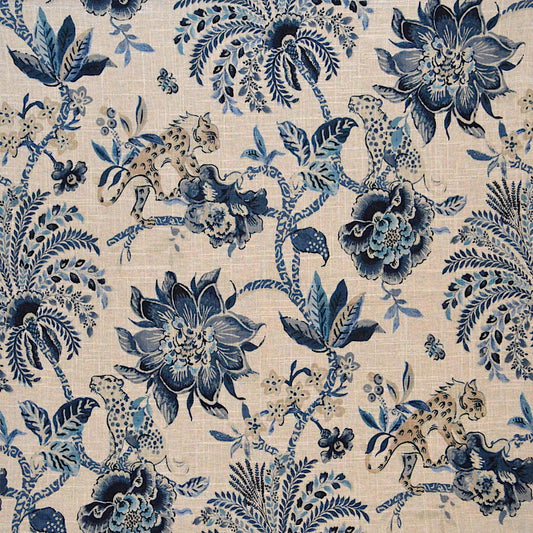 MEOW INDIGO Mag Fabrics